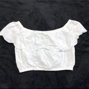 Off the shoulder lace top